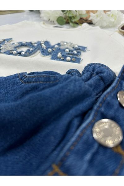 ChibuumKids Girl's Shorts Love Written Suit