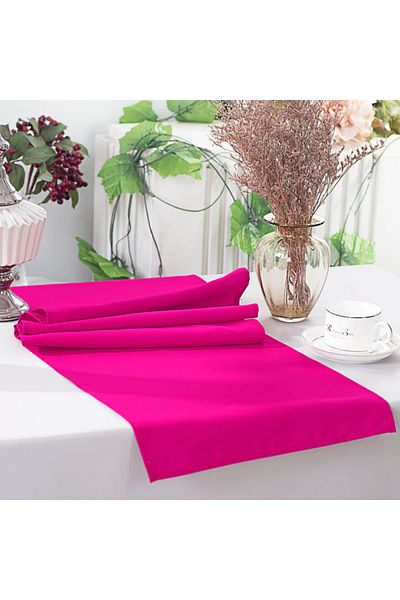Kotonia Home față de masă simplă - 45x180 cm, cretonă, 100% bumbac, fuchsia
