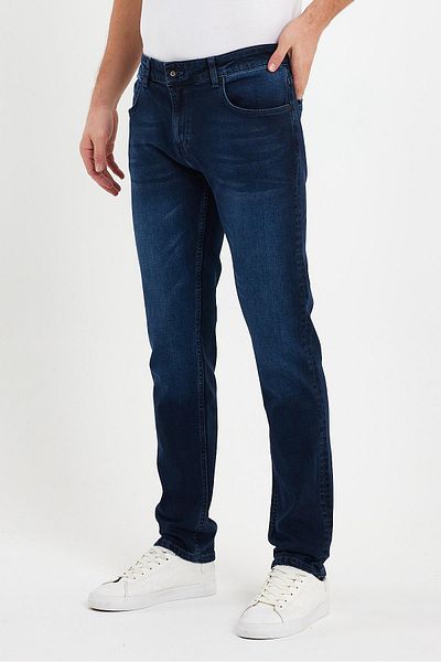 VENA Pantaloni de jeans pentru bărbați, albastru, negru, dreptate