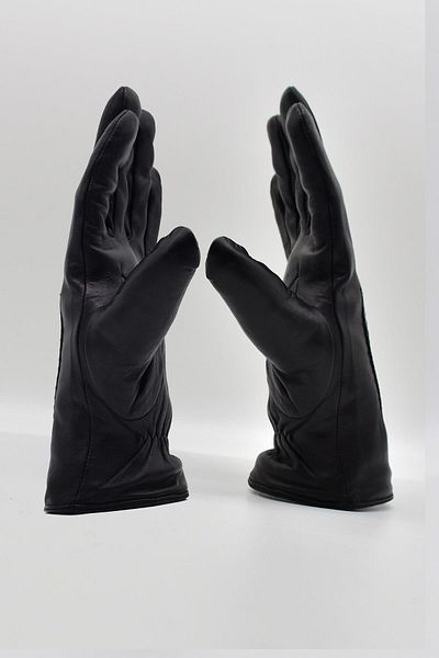 Külah Men's Fleece Real Leather Gloves