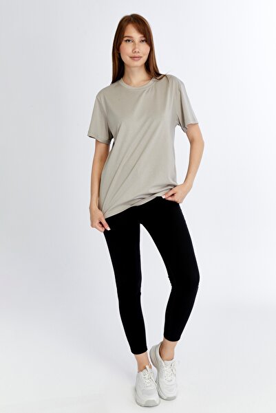 KRAVEN Γυναικείο κανονικό μπλουζάκι Modal Blended Άνετο μπλουζάκι