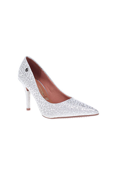 VİZZANO حذاء فيزانو نسائي بكعب عالٍ فضي | صنع في البرازيل