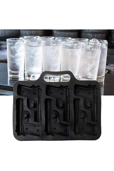 zola Silicone ice mould,6 cubes, 18 x 14 x 1.5 cm, black