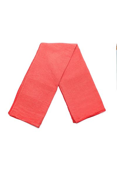 Missi Washed Coral Denim Cotton Tablecloth