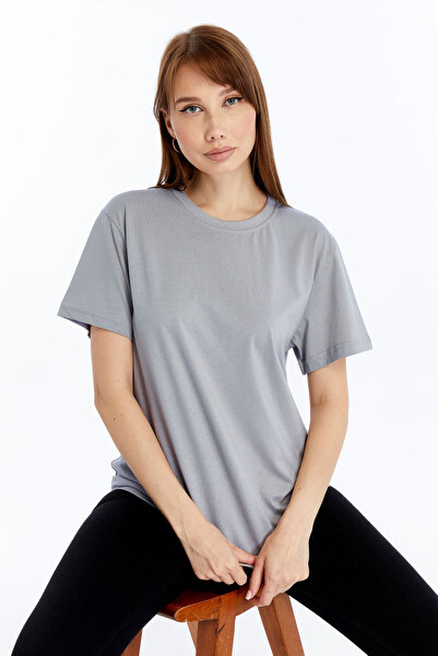 KRAVEN Γυναικείο κανονικό μπλουζάκι Modal Blended Άνετο μπλουζάκι