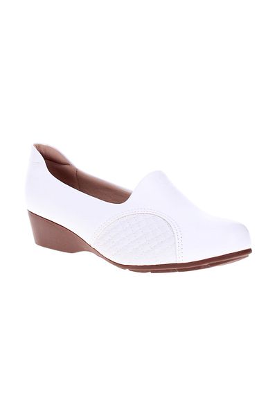 Modare Ladies Low Heel Shoes White | Made In Brazil