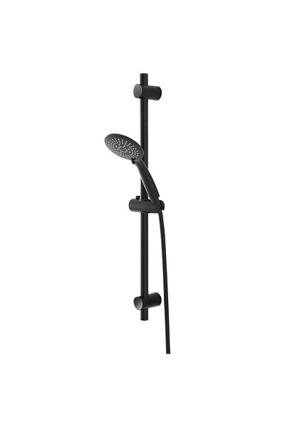 Feridras Shower set, matte black, with 5-function shower head