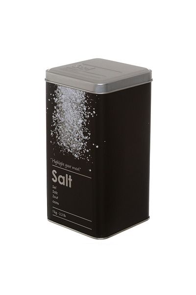 5FIVE Sare Noire storage container, metal 8.8 x 8.8 x 17 cm