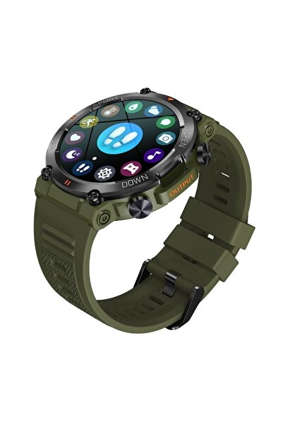 ideal STORE Smartwatch DiscoverWatch® idealSTORE, AMOLED 1.43 HD, Call Pickup, Notifications, AI Voice, Green C