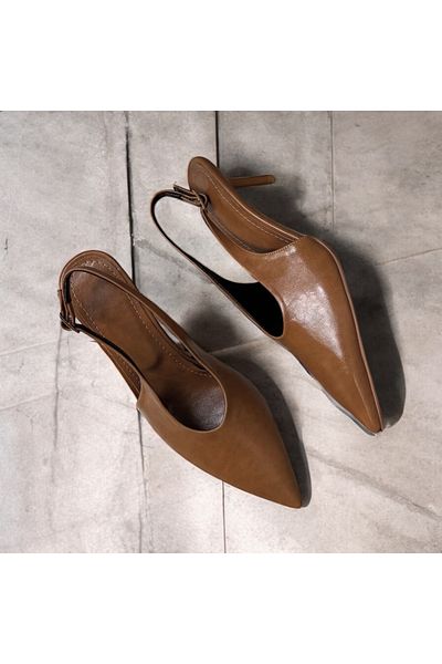 runa shoes Low Heel Slingback Heels