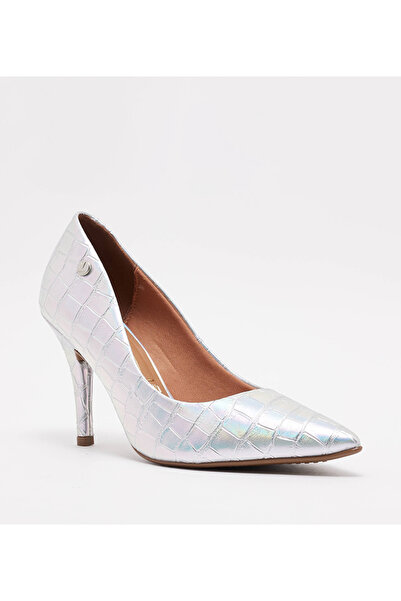 VİZZANO Vizzano Ladies High Heel Shoes Silver | Made In Brazil