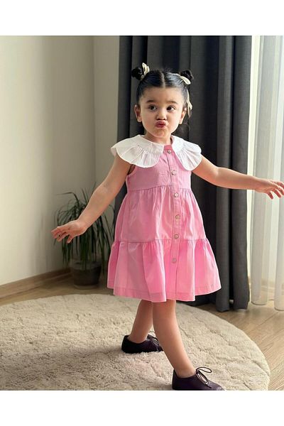 1 Dünya Çocuk Lulica Collar Dress