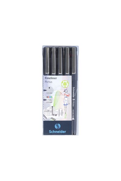 SCHNEIDER Fineliner Schneider Pictus 5 pcs/wallet