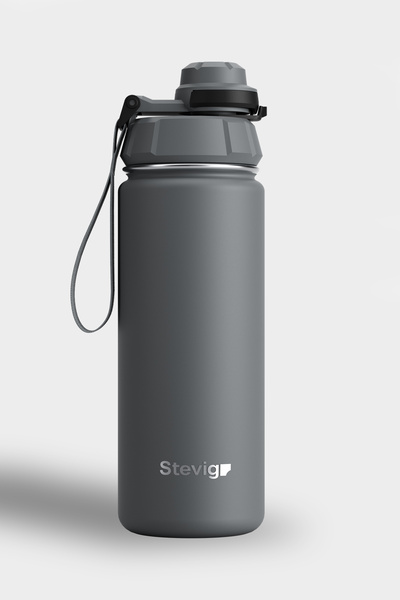 Stevig 500 Ml Grey Steel Thermos - 1 Hand Leak-proof, Leak Proof St-209