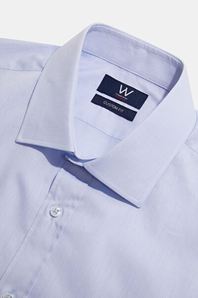 W Collection MAVİ UZUN KOLLU GÖMLEK