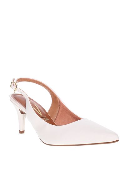 VİZZANO Vizzano Ladies Mid Heel Shoes Off White | Made In Brazil