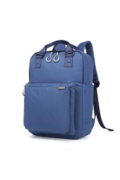 SMART BAGS Extra Light Fabric Unisex Backpack K21-3203 - Navy Blue