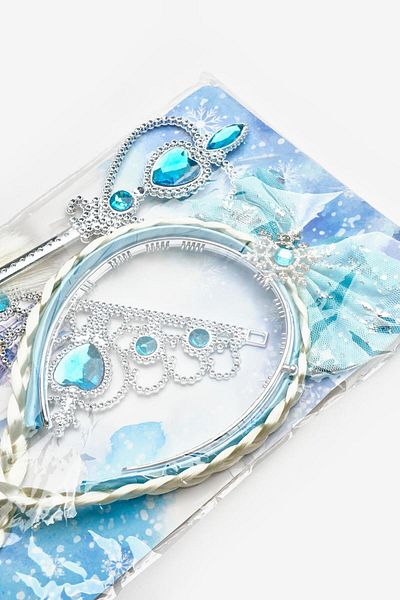 Le Mabelle Blue Elsa Model Girl's Staff Crown Set