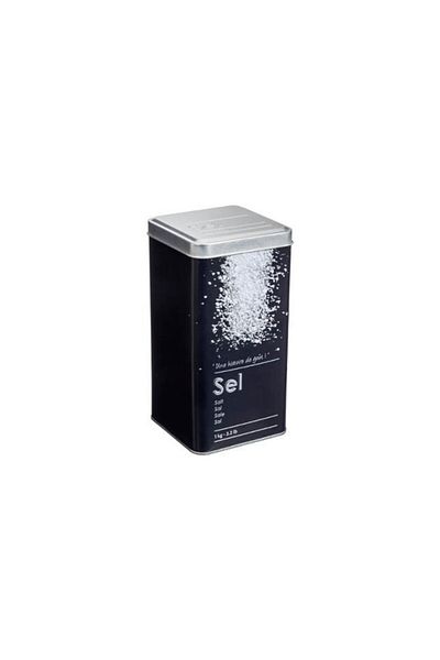 5FIVE Sare Noire storage container, metal 8.8 x 8.8 x 17 cm
