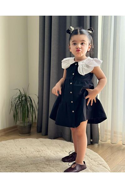 1 Dünya Çocuk Collared dress