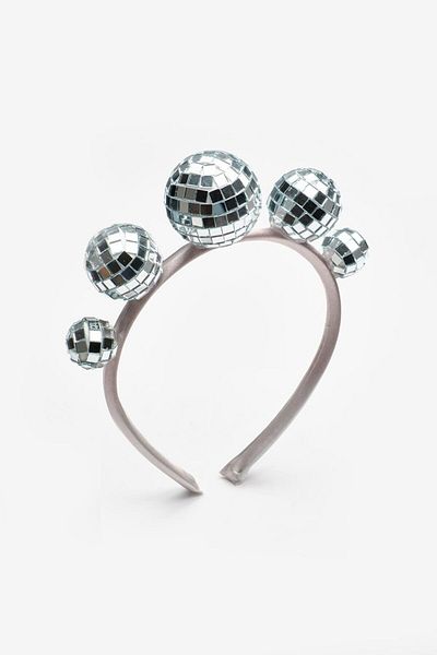 Le Mabelle Silver 5-Piece Disco Ball Figured Crown