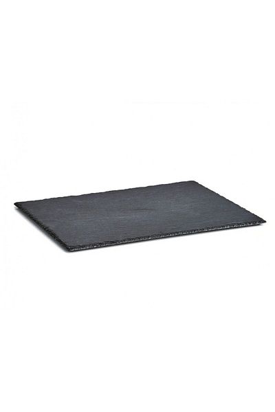 zeller Ajory serving platter, slate stone, 40 x 30 x 0.6 cm