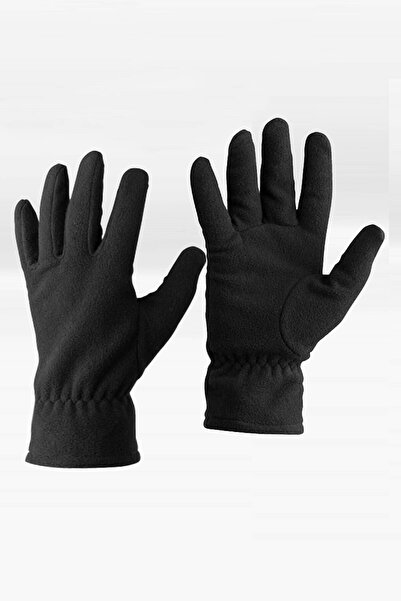 Külah قفازات الصوف للرجال-أسود