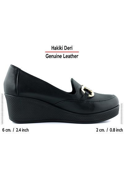 Erkan Saçmacı Pantofi casual Hayley din piele naturală neagră cu cataramă cu vârf rotund