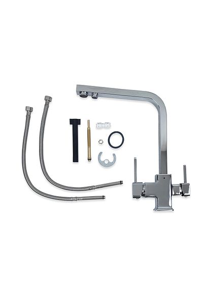 Boğaziçi Su Arıtma Square Chrome 3 Way Faucet - Boğazi̇çi̇ Water Purification