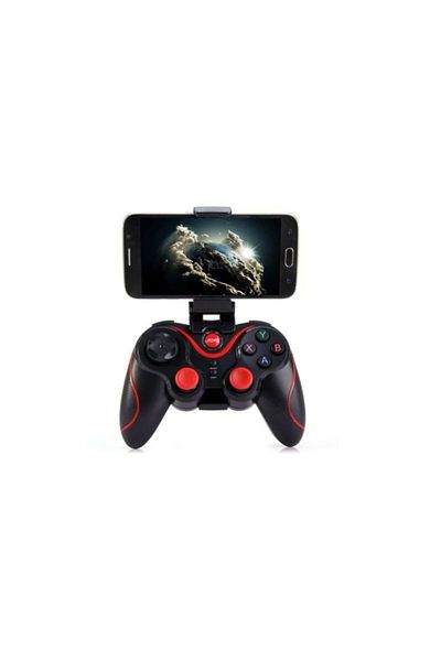 FOXMAG24 Gamepad wireless GAIA X3, Bluetooth, suport reglabil, PC/Android/iOS, negru/roșu