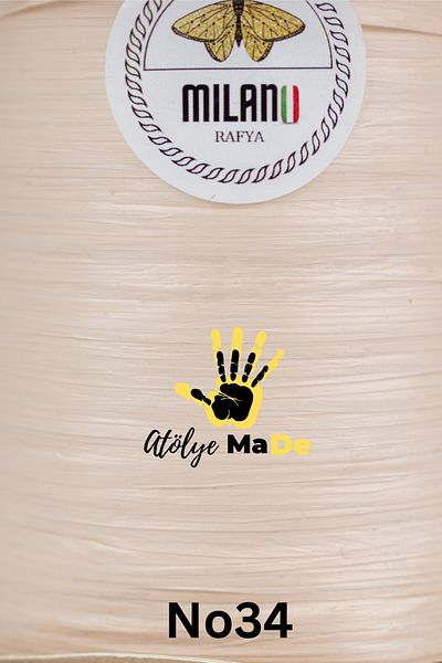 Atölye MaDe Milano Raffia 100gr Μονόκλωνος Κωδικός Χρώματος No34