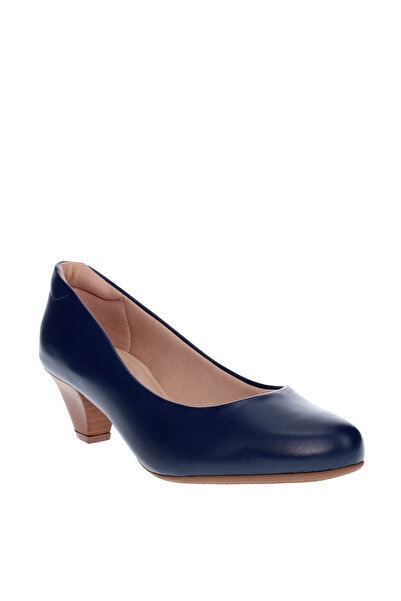 Modare Ladies Mid Heel Shoes Navy Blue | Made In Brazil