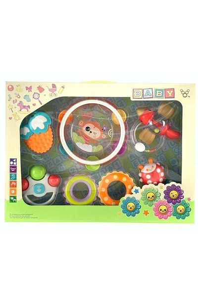 MARAH TOYS Colorful and Comfortable Baby Rattle Toy Set of 7 Pieces