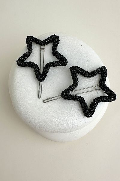 Modex Sparkling Star Figured Double Hair Side Clip (5cm)