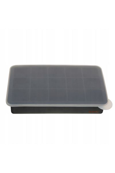 zola Ice cube mold with lid, silicone, 15 cubes, 18x11x3.5 cm
