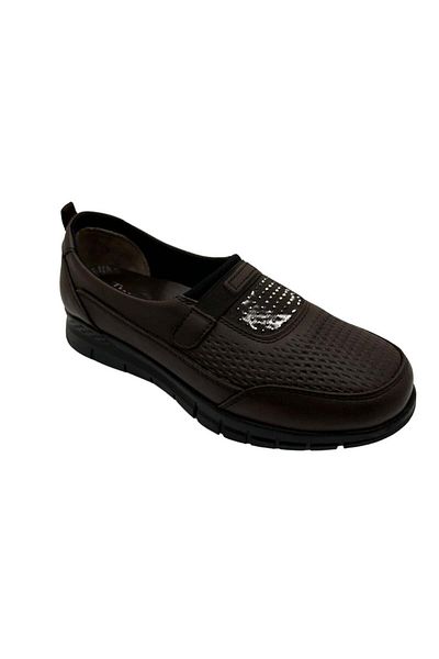DOSA SHOES 972 Black Ballerina Mother Shoes-Brown