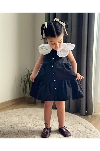 1 Dünya Çocuk Collared dress
