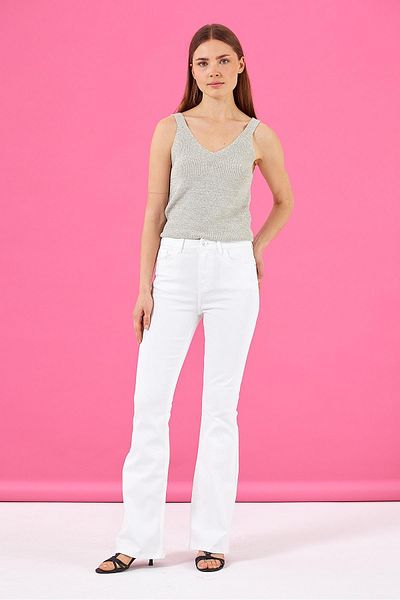 VENA Pantaloni de damă Jenny Brand White Flare