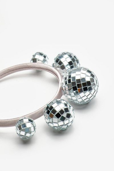 Le Mabelle Silver 5-Piece Disco Ball Figured Crown