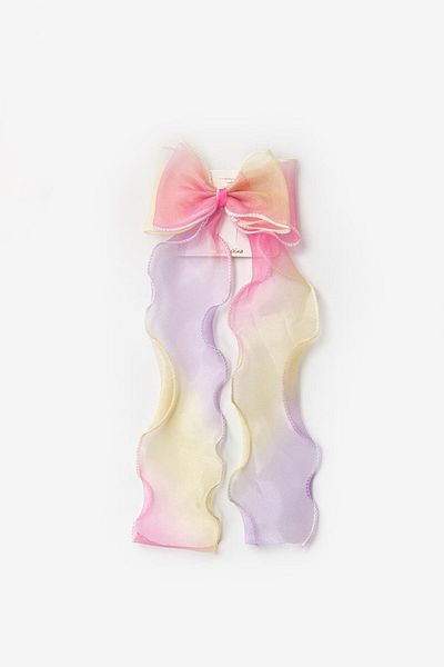 Le Mabelle Yellow Ribbon Bow Girl's Buckle