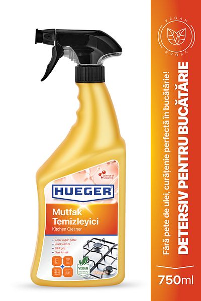Hueger Vegan Kitchen Detergent, Foam & Spray, 750 ml