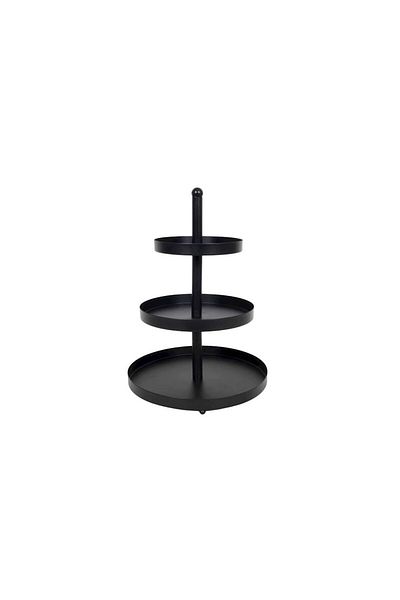 MPLCO Amstel tiered platter, metal, black, 25.5 x 35 cm