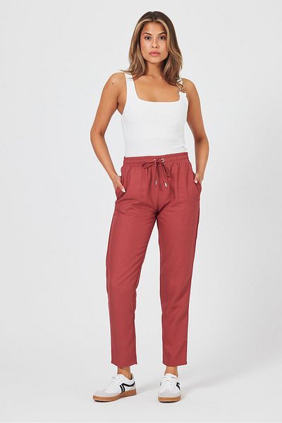 VENA Women's Alian Brick Colored Beach Pants (Lyocell)