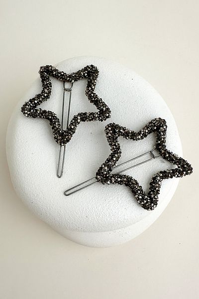Modex Sparkling Star Figured Double Hair Side Clip (5cm)