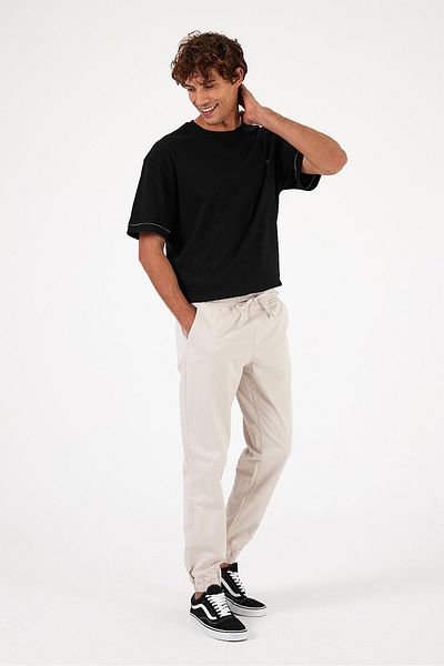 VENA Ανδρικό παντελόνι Gabardine Jogger Simon Stone Color Slim Fit