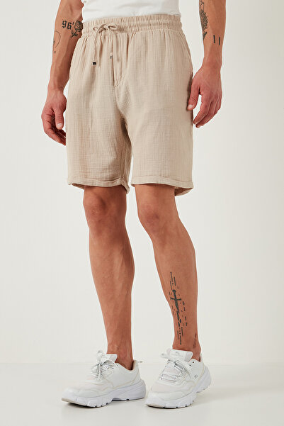 Buratti % 100 Pamuk Regular Fit Normal Bel Müslin Short Erkek Short Cf25s657802