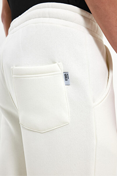 AMAZING CRASH Straight Leg Baggy Fit Ribbed Sweatpants