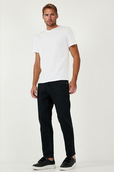 Buratti Stretch βαμβακερό Slim Fit Κανονικό τζιν με σωλήνα μέσης Ανδρικό τζιν παντελόνι 5900s50milano