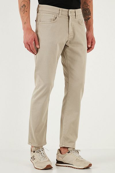 Buratti Stretch Cotton Comfort Fit Ψηλόμεσο Σωληνάριο Τζιν Ανδρικό τζιν παντελόνι 4400s65texas