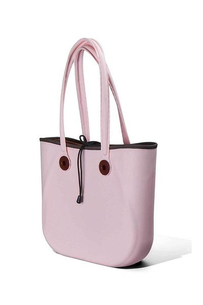 QUTU Τσάντα S-bag Silicone Look Sleeve Bag - Πολλαπλών χρήσεων - Αδιάβροχη - Μικρό ροζ